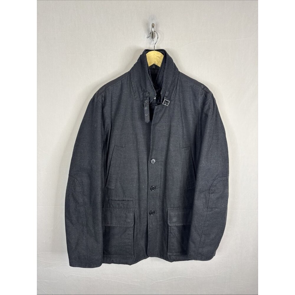 Geox Respira Jacket Mens M (42) Gray Insulated Field Coat Breathable